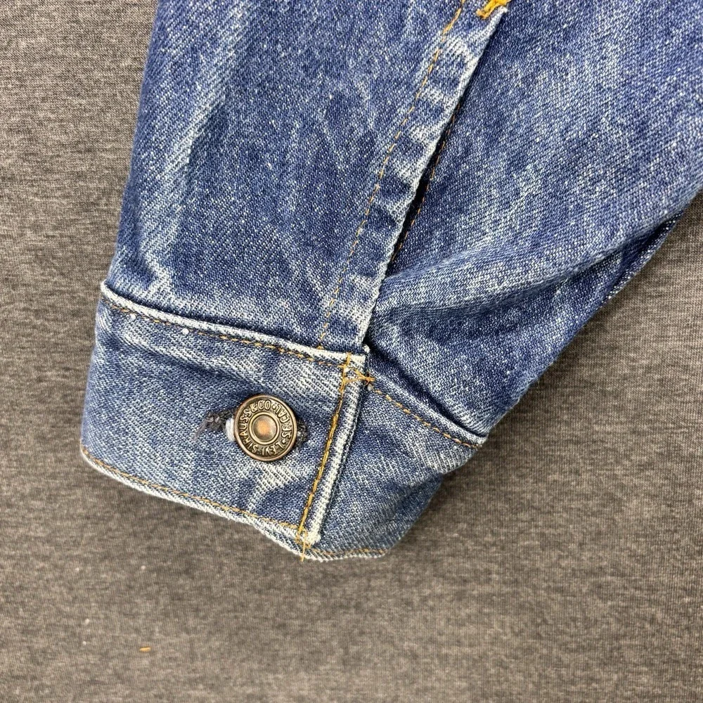Vintage 70's Levi's‎ Jean Trucker Denim Jacket Mens 38L 71205 0217 Made In USA